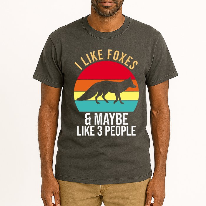 I Like Foxes And Maybe Like 3 People Funny Tall T-Shirt