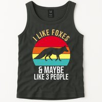 I Like Foxes And Maybe Like 3 People Funny Tank Top