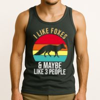 I Like Foxes And Maybe Like 3 People Funny Tank Top