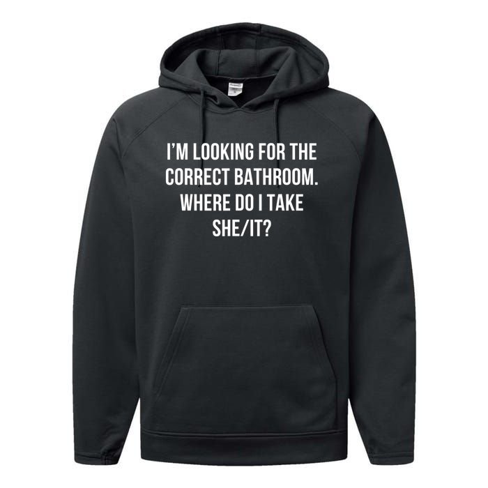 I’M Looking For The Correct Bathroom Where Do I Take A She I Performance Fleece Hoodie