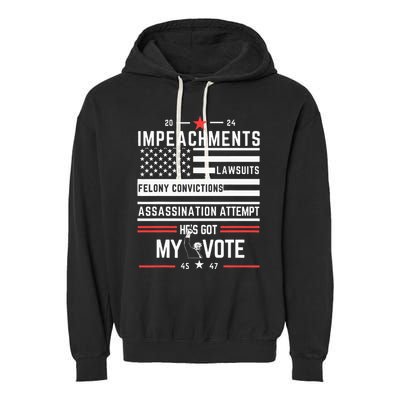 Impeachments Lawsuits Felony Convictions Assassination Garment-Dyed Fleece Hoodie
