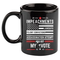 Impeachments Lawsuits Felony Convictions Assassination 11oz C Handle Ceramic Mug
