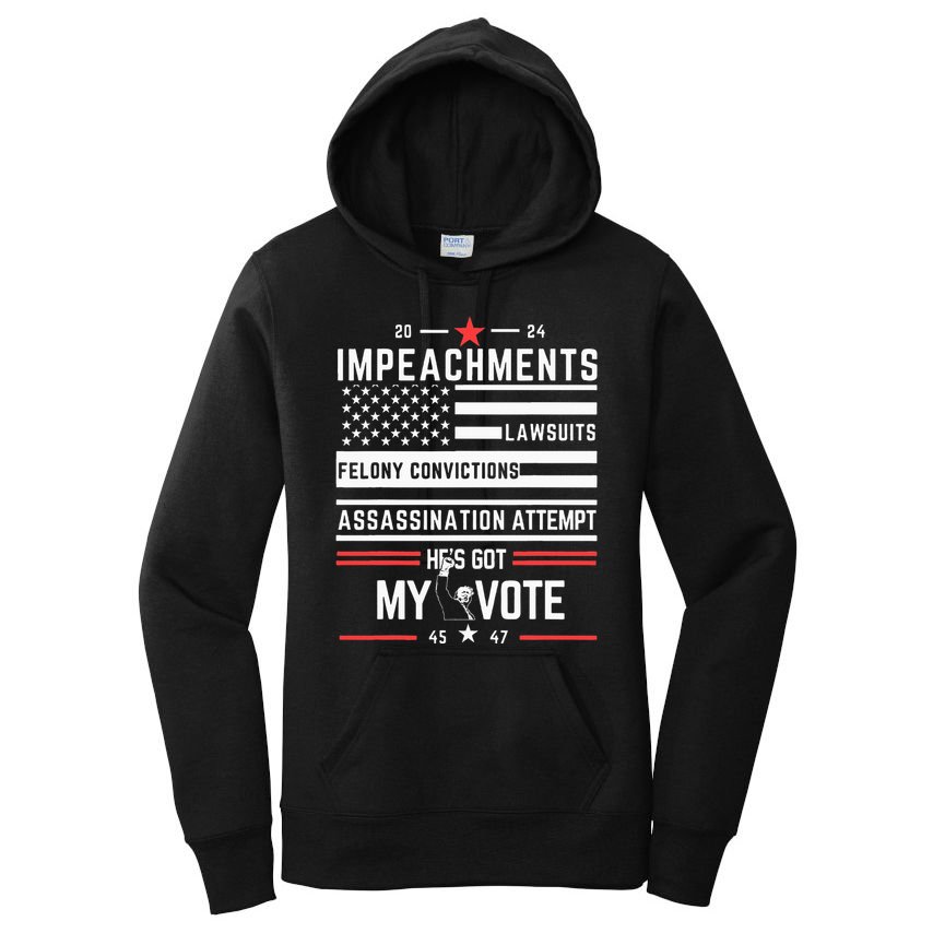 Impeachments Lawsuits Felony Convictions Assassination Women's Pullover Hoodie