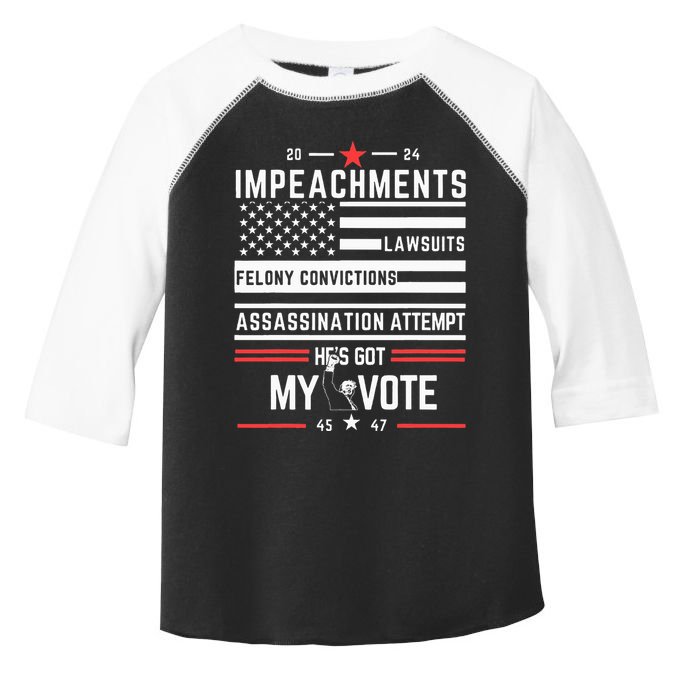 Impeachments Lawsuits Felony Convictions Assassination Toddler Fine Jersey T-Shirt