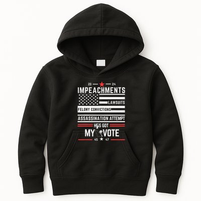 Impeachments Lawsuits Felony Convictions Assassination Kids Hoodie