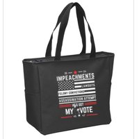 Impeachments Lawsuits Felony Convictions Assassination Zip Tote Bag