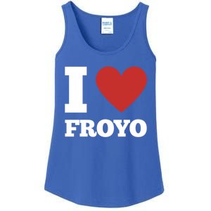 I Love Froyo Frozen Yogurt Lover National Froyo Day Gift Ladies Essential Tank