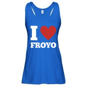 I Love Froyo Frozen Yogurt Lover National Froyo Day Gift Ladies Essential Flowy Tank