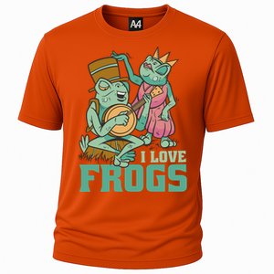 I Love Frogs Cooling Performance Crew T-Shirt