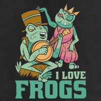 I Love Frogs 7 Panel Mesh Trucker Snapback Hat