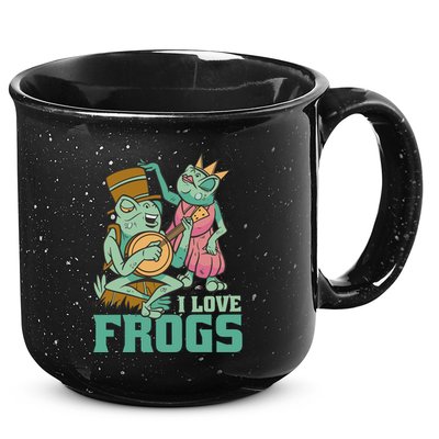 I Love Frogs 15oz Campfire Ceramic Mug