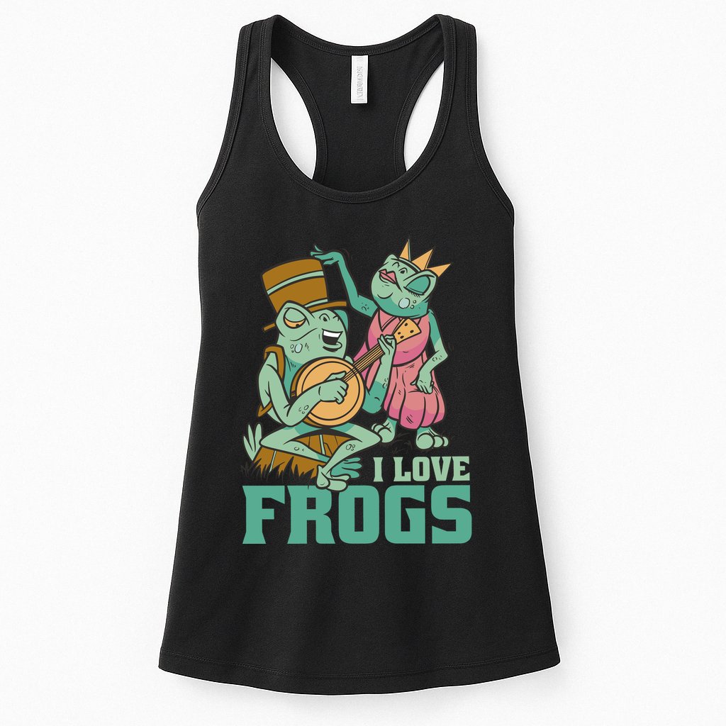 I Love Frogs Womens Tank Top