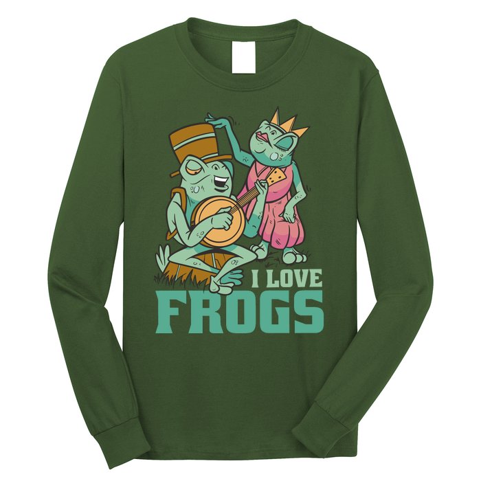 I Love Frogs Long Sleeve Shirt