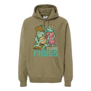 I Love Frogs Premium Hoodie