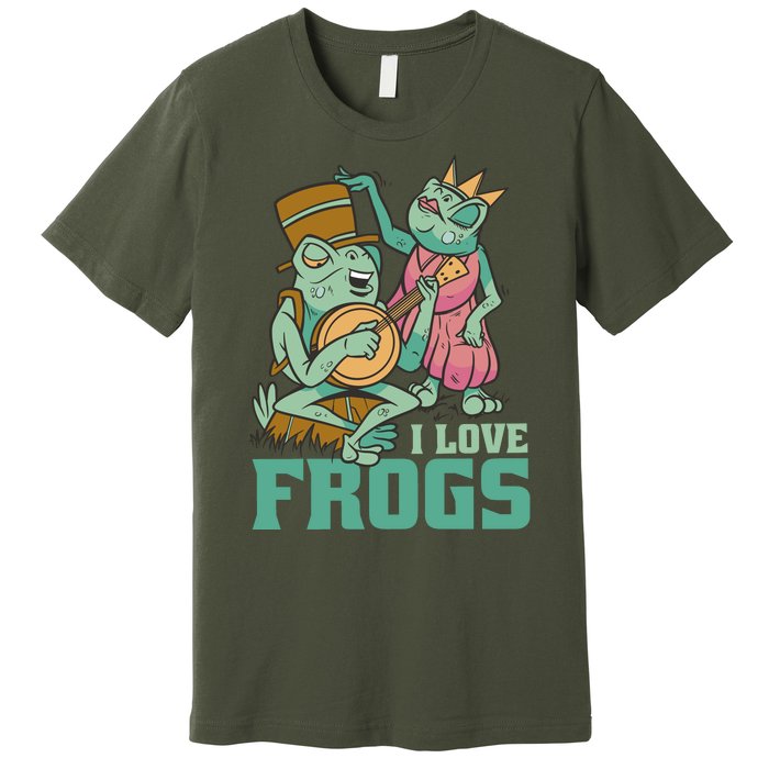 I Love Frogs Premium T-Shirt