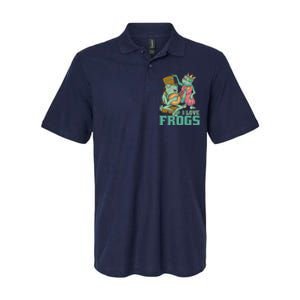 I Love Frogs Softstyle Adult Sport Polo