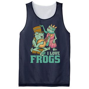 I Love Frogs Mesh Reversible Basketball Jersey Tank