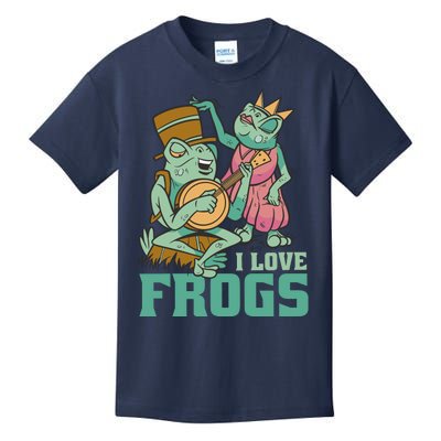 I Love Frogs Kids T-Shirt