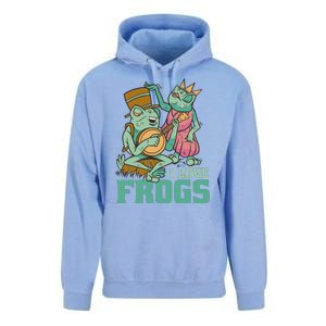 I Love Frogs Unisex Surf Hoodie