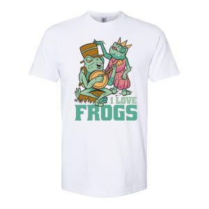 I Love Frogs Softstyle CVC T-Shirt