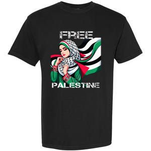 I Love Free Palestine Flag Save Gaza Strip Palestinian Garment-Dyed Heavyweight T-Shirt