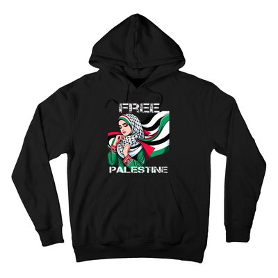 I Love Free Palestine Flag Save Gaza Strip Palestinian Hoodie