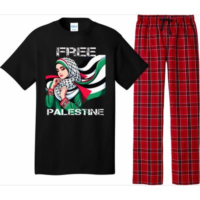 I Love Free Palestine Flag Save Gaza Strip Palestinian Pajama Set