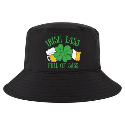 Irish Lass Full Of Sass Funny St Patricks Day Cool Comfort Performance Bucket Hat