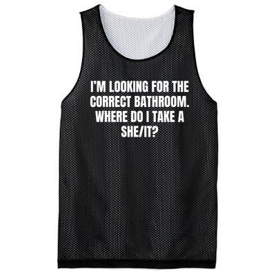 I’M Looking For The Correct Bathroom Where Do I Take A She It Mesh Reversible Basketball Jersey Tank