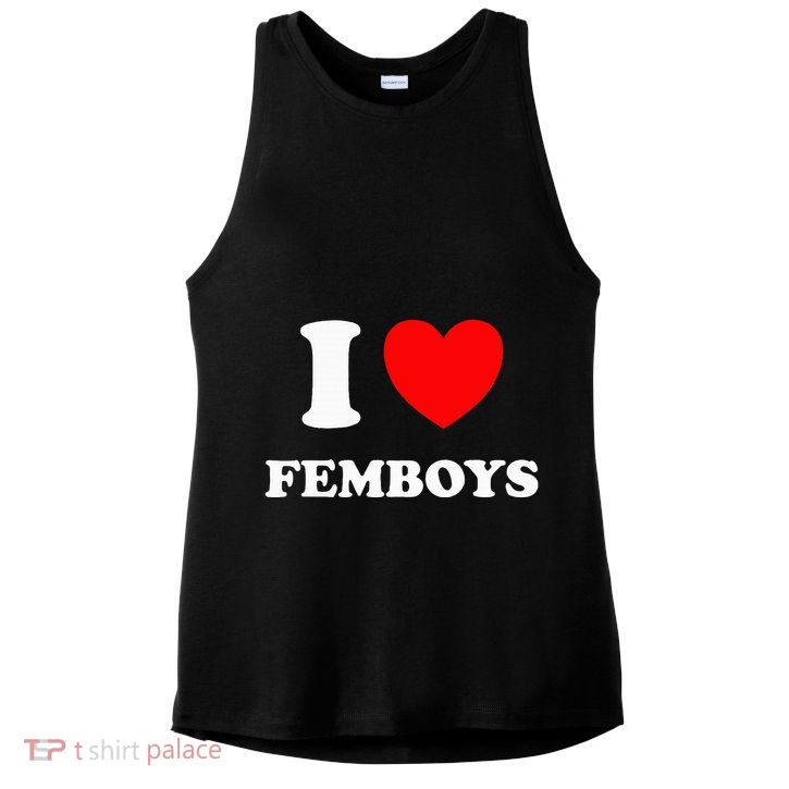 I Love Femboys Crossdressing Sissy Femboy Ladies PosiCharge Tri-Blend Wicking Tank