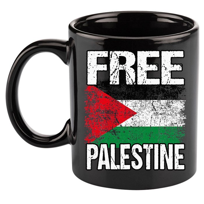 I Love Free Palestine Flag Save Gaza Strip Palestinian 11oz C Handle Ceramic Mug