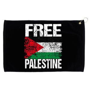 I Love Free Palestine Flag Save Gaza Strip Palestinian Grommeted Golf Towel