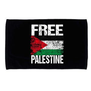 I Love Free Palestine Flag Save Gaza Strip Palestinian Microfiber Hand Towel