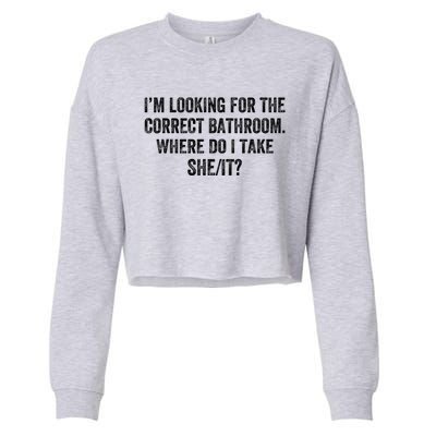 I’M Looking For The Correct Bathroom Where Do I Take A She It Cropped Pullover Crew