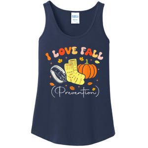 I Love Fall Prevention Autumn Nurse Physical Therapist Ladies Essential Tank