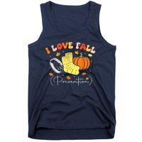 I Love Fall Prevention Autumn Nurse Physical Therapist Tank Top