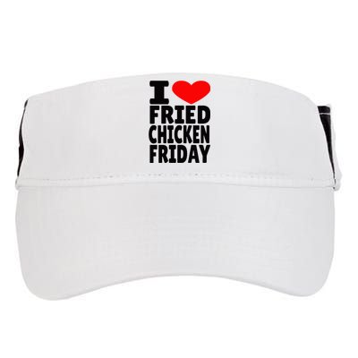 I Love Fried Chicken Friday Adult Drive Performance Visor