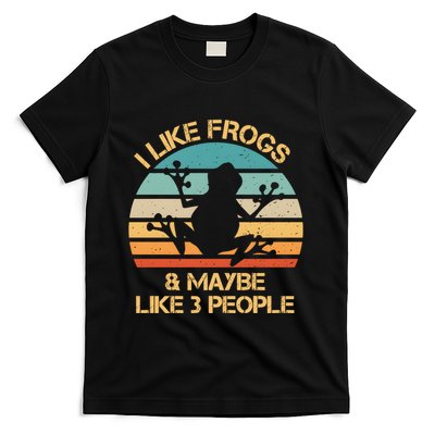 I Like Frogs And Maybe Like 3 People Vintage T-Shirt
