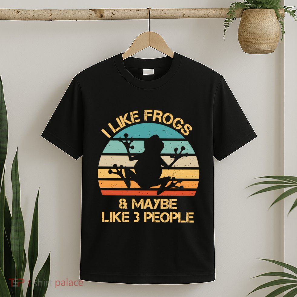 I Like Frogs And Maybe Like 3 People Vintage T-Shirt