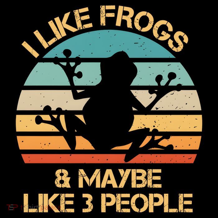 I Like Frogs And Maybe Like 3 People Vintage T-Shirt