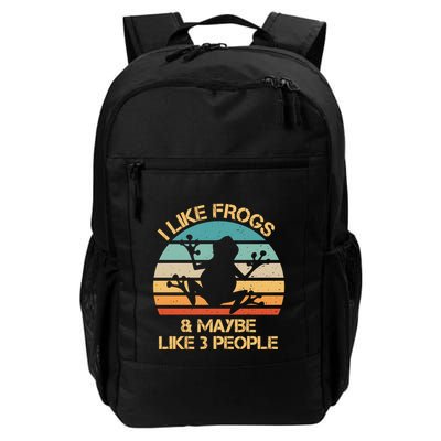 I Like Frogs And Maybe Like 3 People Vintage Backpack