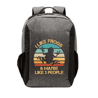 I Like Frogs And Maybe Like 3 People Vintage Vector Backpack