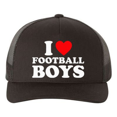 I Love Football Yupoong Adult 5-Panel Trucker Hat