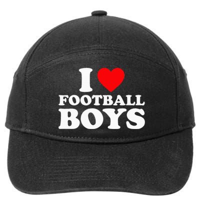 I Love Football 7-Panel Snapback Hat