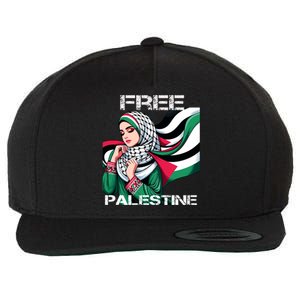 I Love Free Palestine Flag Save Gaza Strip Palestinian Wool Snapback Cap