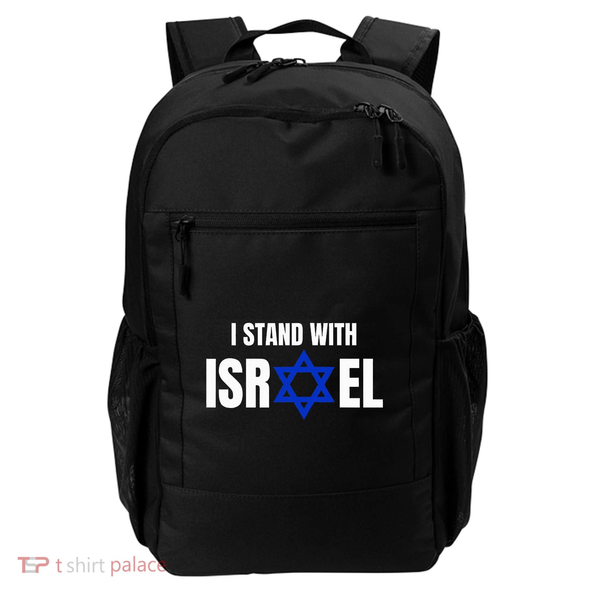 Israel Love Flag I Stand With Israel Heritage Israeli Flag   Backpack