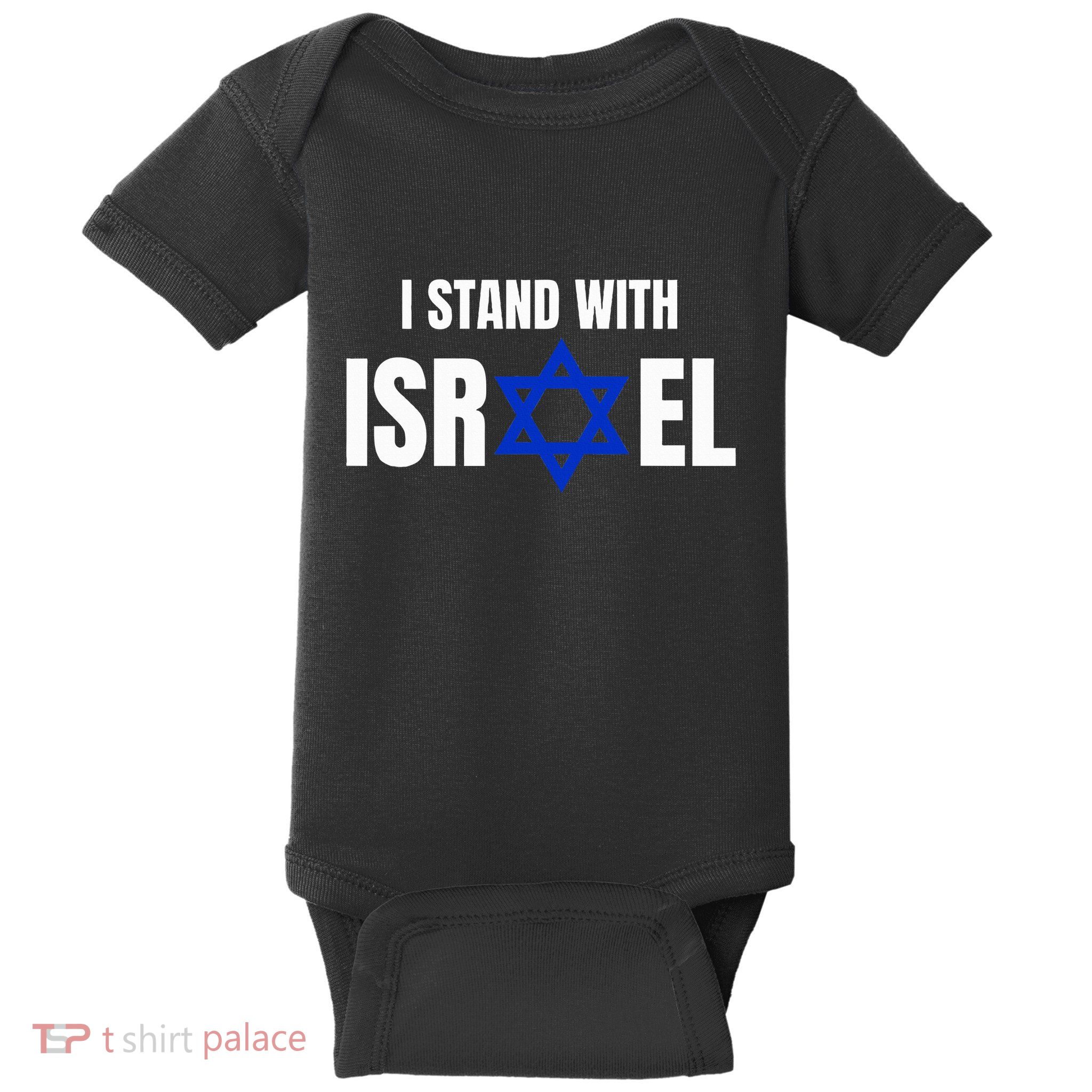 Israel Love Flag I Stand With Israel Heritage Israeli Flag   Baby Bodysuit