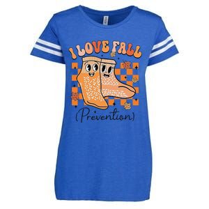 I Love Fall (Prevention) Enza Ladies Jersey Football T-Shirt