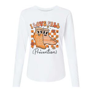 I Love Fall (Prevention) Womens Cotton Relaxed Long Sleeve T-Shirt