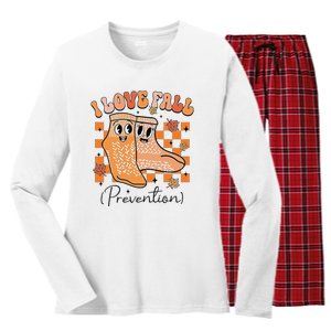 I Love Fall (Prevention) Women's Long Sleeve Flannel Pajama Set 